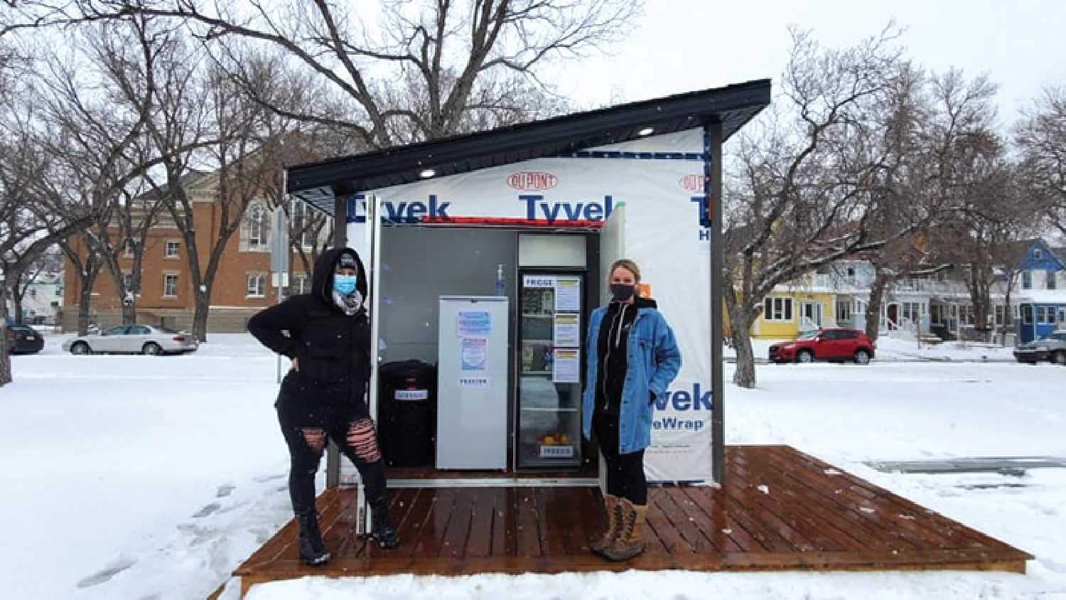 The Moosomin Food Share is planning a community fridge where people can freely leave or take food items, similar to this Community Fridge in Regina.